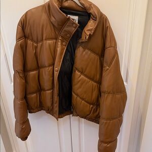 Zara leather bomber